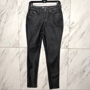 Style & Co Metallic Sparkle Stretch Denim Jeans SZ 8